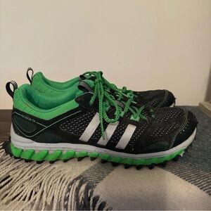 Adidas Green and Black Trail Running Shoes Sz 10